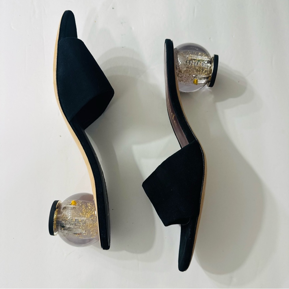 KATE SPADE Polished Slide Suede Sandals Size 10 - Picture 9 of 16